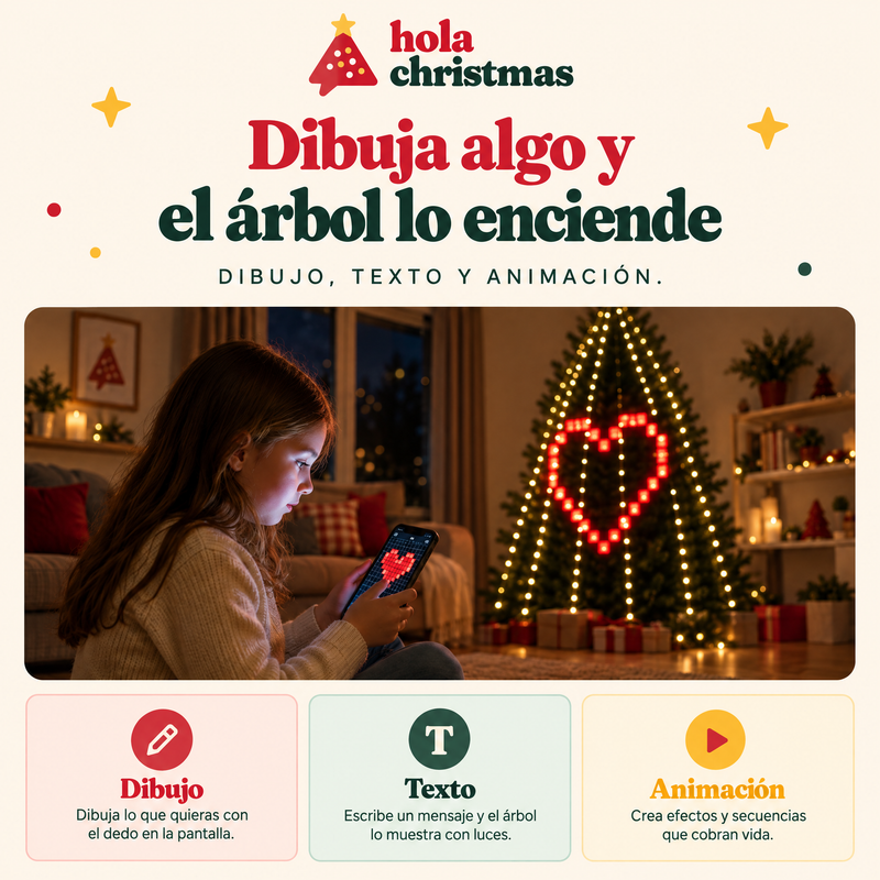 Luces LED Inteligentes para Árbol de Navidad